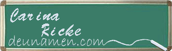 Carina Ricke Visitenkarte